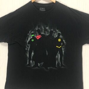 Justice League Unlimited DC Comics Superhero Graphic Print T-Shirt‎ Size XXL